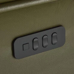 Kasava Green Semi Aniline Leather Power Recliner Chair -Housingunits e0a2c43c48785bd383abf5bfd2f80a36