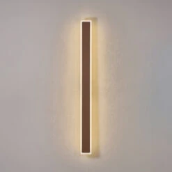 Milton Dark Brown 1M Rectangular Outdoor Wall Light