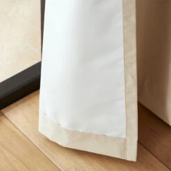 Faux Silk Champagne 66" X 54" Thermal Blackout Eyelet Curtains -Housingunits e1f3484dd7fac4ce6d473f2a34609403