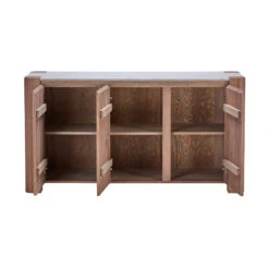 Tivoli Brushed Oak Sideboard With Marble Top -Housingunits e1f88c0afc6dd24d726c5a6bc52f37ed 1