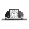 PACIFIC Chrome Art Deco Table Clock