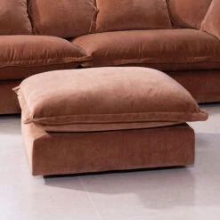 Nomad Dusk Apricot Fabric Combi Footstool