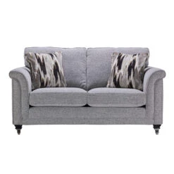 Buxton Grey Fabric Small 2 Seater Sofa