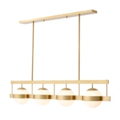 Eichholtz Biba Antique Brass 4 Light Bar Pendant
