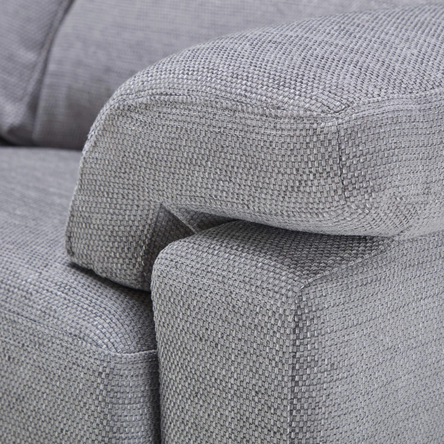 Houston Grey Fabric 2 Seater Sofa 6 Houston Grey Fabric 2 Seater Sofa - Image 6