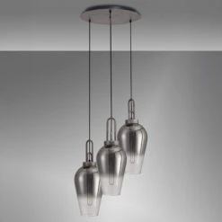 Hectar Pewter & Smoked Fade Glass 3 Light Pendant -Housingunits e42333da521f029d4c53b05158724485 1