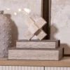 Catania Travertine Cross Sculpture