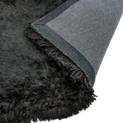 Plush Shaggy Black 120cm X 170cm Rug -Housingunits e43f77fd8620109728b2988ed45ae60d 1