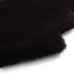 Super Teddy Black Double Sheepskin Rug -Housingunits e4ae1087309b6662576fbd965ca4b5e1