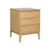 Ercol Rimini Light Oak 3 Drawer Bedside Chest