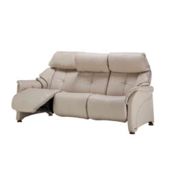 Himolla Chester Cream Leather 3 Seater Manual Recliner Sofa -Housingunits e515c182d3308ddfa1c2ff51d92b2a87