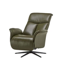 Kasava Green Semi Aniline Leather Power Recliner Chair -Housingunits e5660301d7b1b591f6cdc38e02f70c35