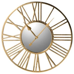 Gold Numeral Wall Clock
