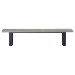 Ingrid Concrete-Effect 160cm Dining Bench -Housingunits e610e544984d7f1e3b8e936527f1ae68