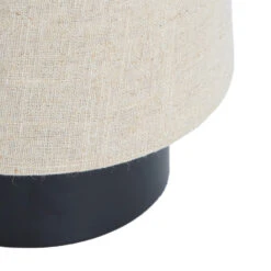 Howie Tall Conical Natural & Matt Black 52.5cm Table Lamp -Housingunits e6e801e62bc4ae2b1a07691c25953877