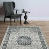Da Vinci Grey Medallion Rug Collection