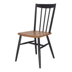 Ercol Monza Black Oak Dining Chair