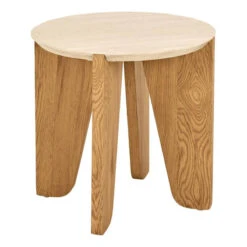 Dansgard Travertine-Effect Oak Side Table -Housingunits e7ec4ccbca0c8bb1f4bd7d402221cd4b