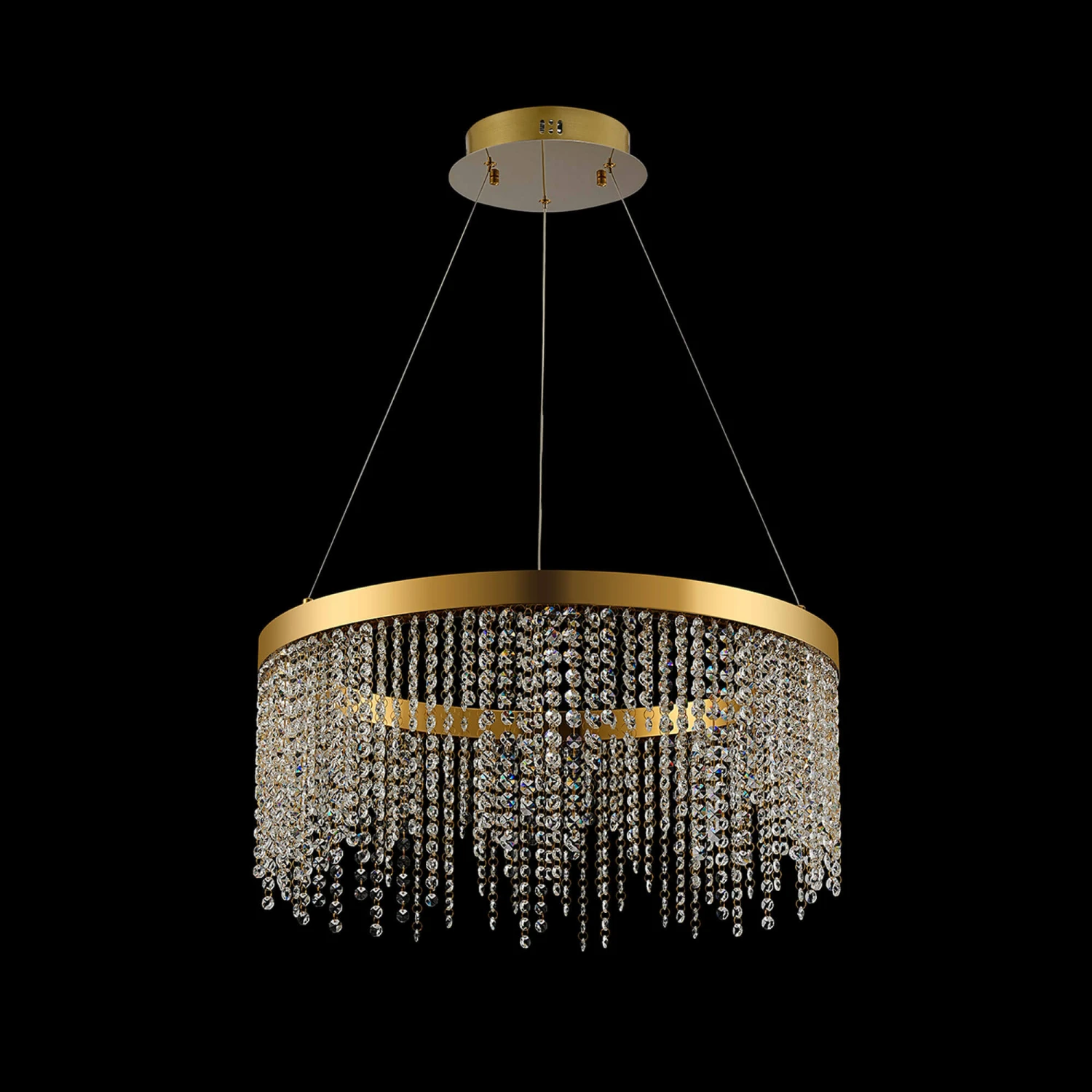 Rowen French Gold Crystal Pendant Light 7 Rowen French Gold Crystal Pendant Light - Image 7
