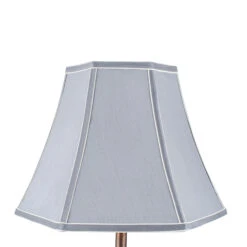 30cm Grey Polysilk Bowed Light Shade