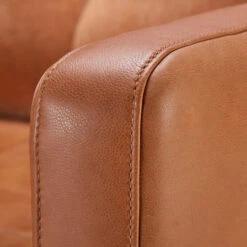 Alexander & James Miller Camel Leather & Velvet Mixed Fabric Snuggler Sofa 12 Alexander & James Miller Camel Leather & Velvet Mixed Fabric Snuggler Sofa -Housingunits e952a79b43a1c6246965d6a6c6c5ff32
