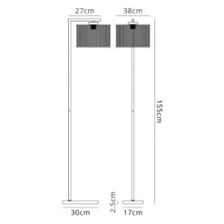 Davis Black Glass Rod Shade Floor Lamp -Housingunits e95f35a3584915642abd256386db1a48 1