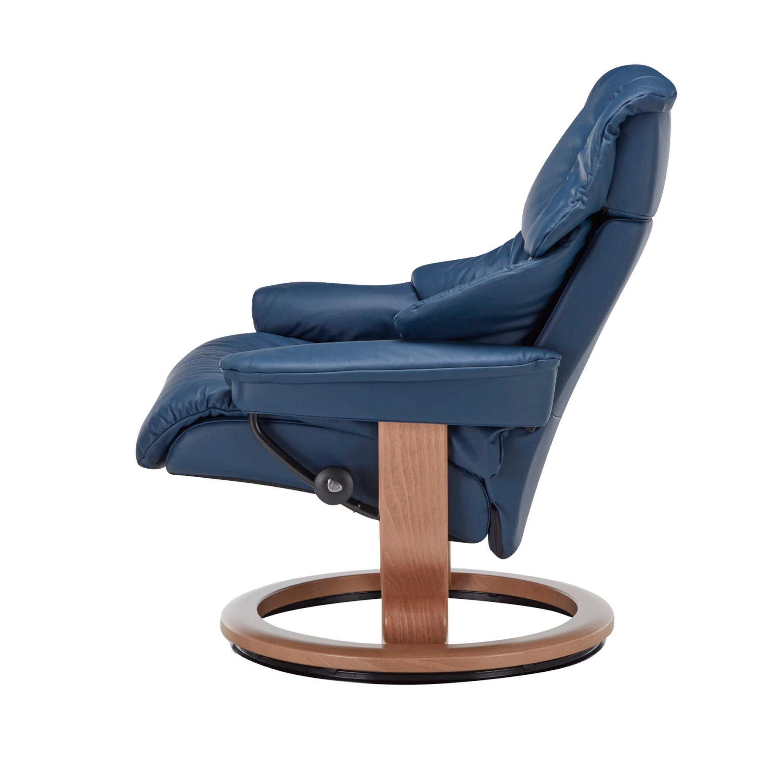 Stressless Reno Paloma Oxford Blue Large Chair & Footstool 5 Stressless Reno Paloma Oxford Blue Large Chair & Footstool - Image 5