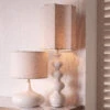 Eichholtz Jones Crackled Table Lamp & Linen Shade