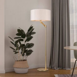 Sinclair Matt Brass Floor Lamp