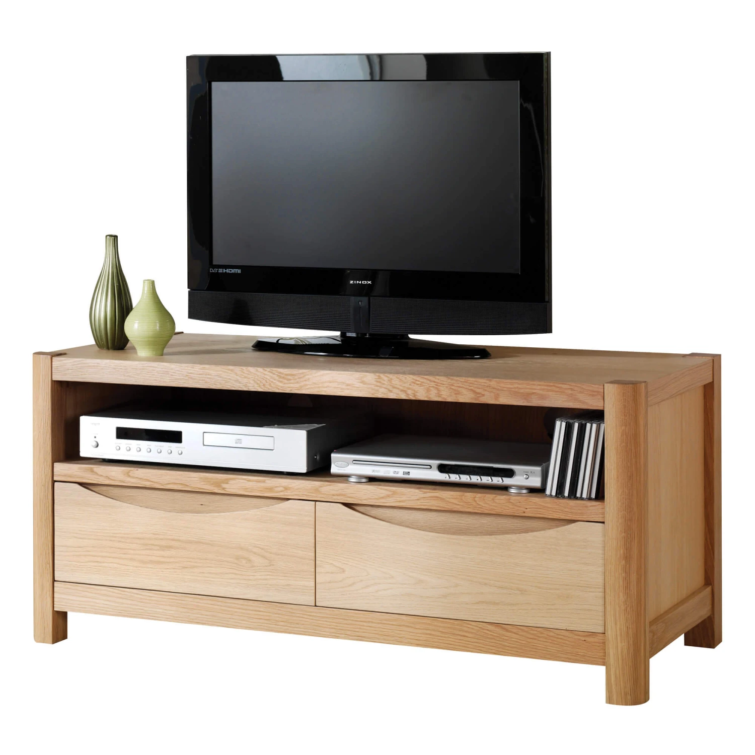 Stockholm Light Oak 2 Drawer TV Unit 2 Stockholm Light Oak 2 Drawer TV Unit - Image 2