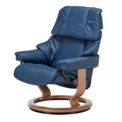 Stressless Reno Paloma Oxford Blue Medium Chair & Footstool -Housingunits ec3b77749b53e800198f1a6e0fffb7ed 1