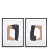 Eichholtz Cardboard Cutouts Set Of 2 Framed Prints
