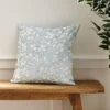Brooke Floral Duck Egg Cushion