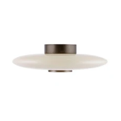 Verre Dark Brown & Opal Glass Flush Ceiling And Wall Light -Housingunits ed38d5e612637fec270f72b5ef8b3704