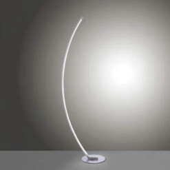 Bella Curved Chrome Floor Lamp -Housingunits edc14db0d9d57a9d85d6c05dd08f6360