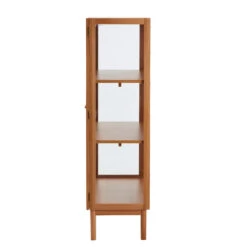 Aarhus Natural Oak Short Display Cabinet -Housingunits ee0c1edd356e3b16ac07bf04786203d4
