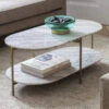 Libra Toronto Oval Marble Coffee Table