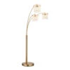 Icelle Matt Gold & Opal Fade Glass Rods 3 Light Floor Lamp