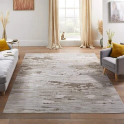 Skyline Linear Ivory Beige Rug Collection