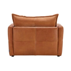 Alexander & James Miller Camel Leather & Velvet Mixed Fabric Snuggler Sofa 11 Alexander & James Miller Camel Leather & Velvet Mixed Fabric Snuggler Sofa -Housingunits f1368780190f7150164a321a04e4ea9d