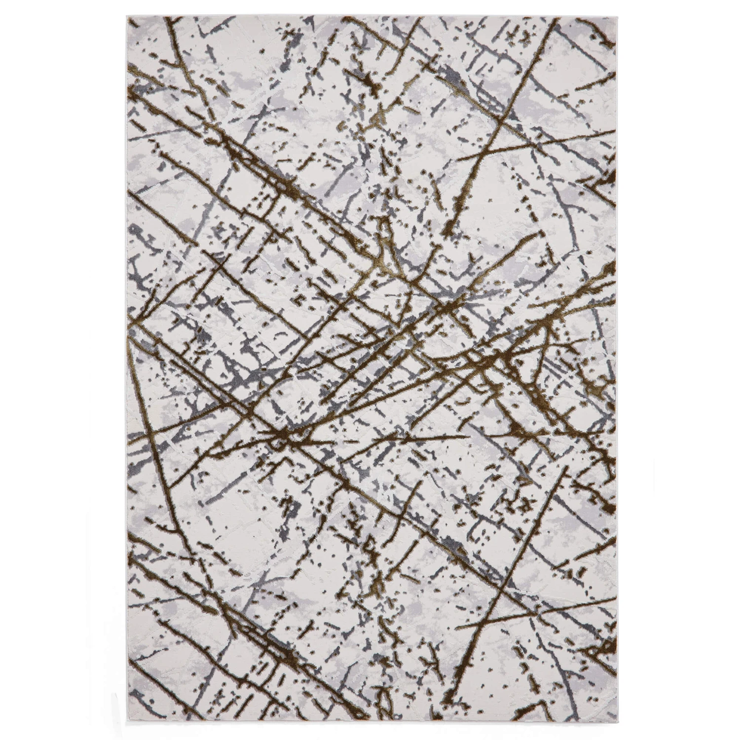 Artemis Abstract Grey & Gold 120x170cm Rug 3 Artemis Abstract Grey & Gold 120x170cm Rug - Image 3