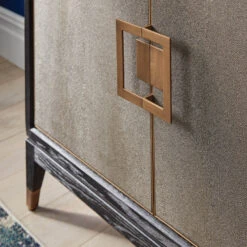 Stellar 4 Door Grey Shagreen Sideboard -Housingunits f1de9e39f0c287516d05d5779b586d04