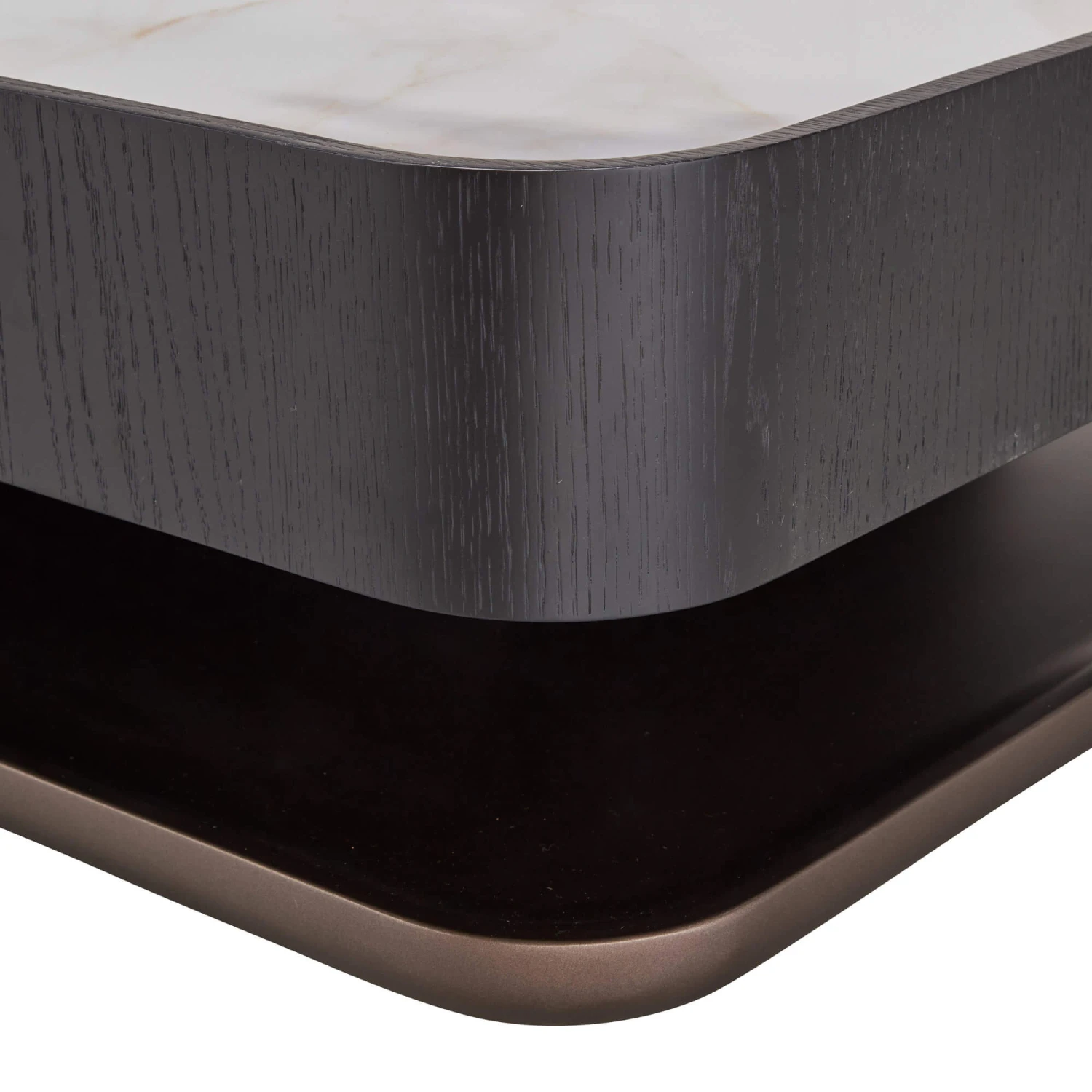 Milano Black Wooden Pedestal Coffee Table 4 Milano Black Wooden Pedestal Coffee Table - Image 4