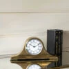 Retro Carriage Brass Finish Mantel Clock