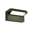Lord Graphite Black Outdoor Adjustable Wall Light