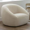 Pebble Cream Teddy Bear Fabric Armchair