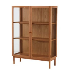 Aarhus Natural Oak Short Display Cabinet