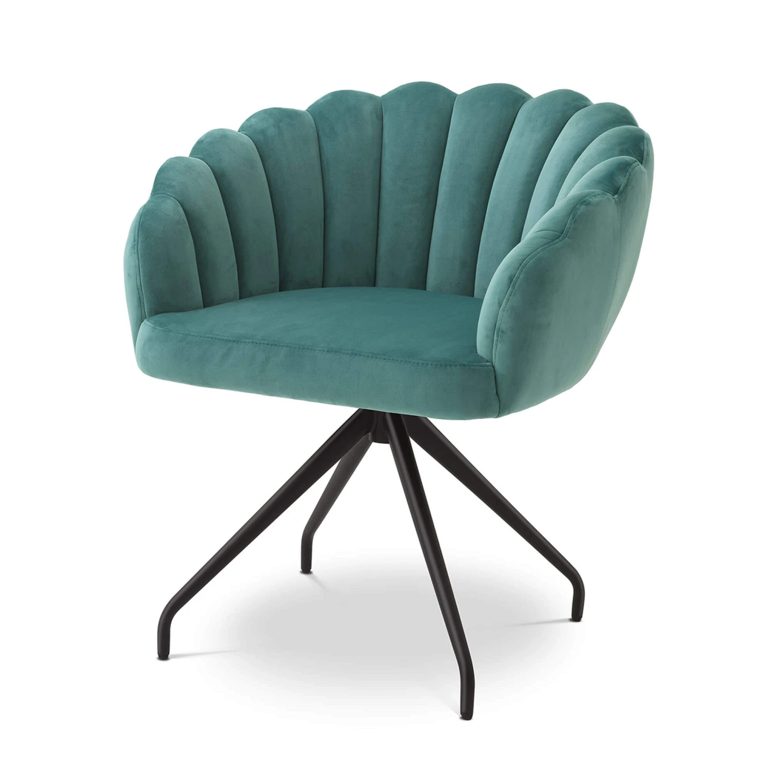 Eichholtz Luzern Dining Chair In Savona Turquoise Velvet 2 Eichholtz Luzern Dining Chair In Savona Turquoise Velvet - Image 2