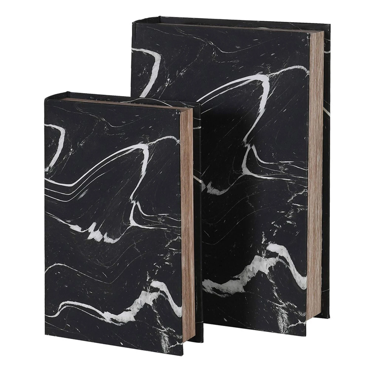 Set Of 2 Marble Effect Book Boxes 2 Set Of 2 Marble Effect Book Boxes - Image 2