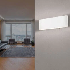 LED Slim Switched Mini White Wall Light